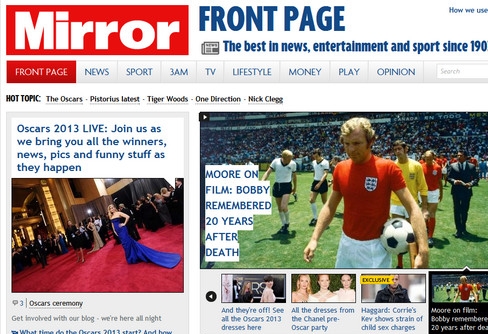英國(guó)Mirror鏡報(bào)新聞網(wǎng)