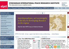 SIPRI官網(wǎng)