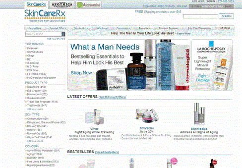 美國SkinCarerx護(hù)膚化妝品購物網(wǎng)