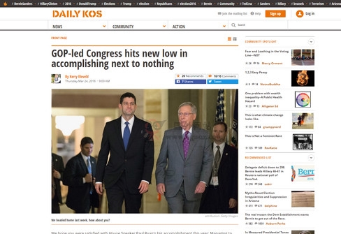 美國(guó)DailyKos政治評(píng)論博客