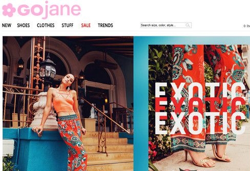 在線GoJane女性時(shí)裝零售店
